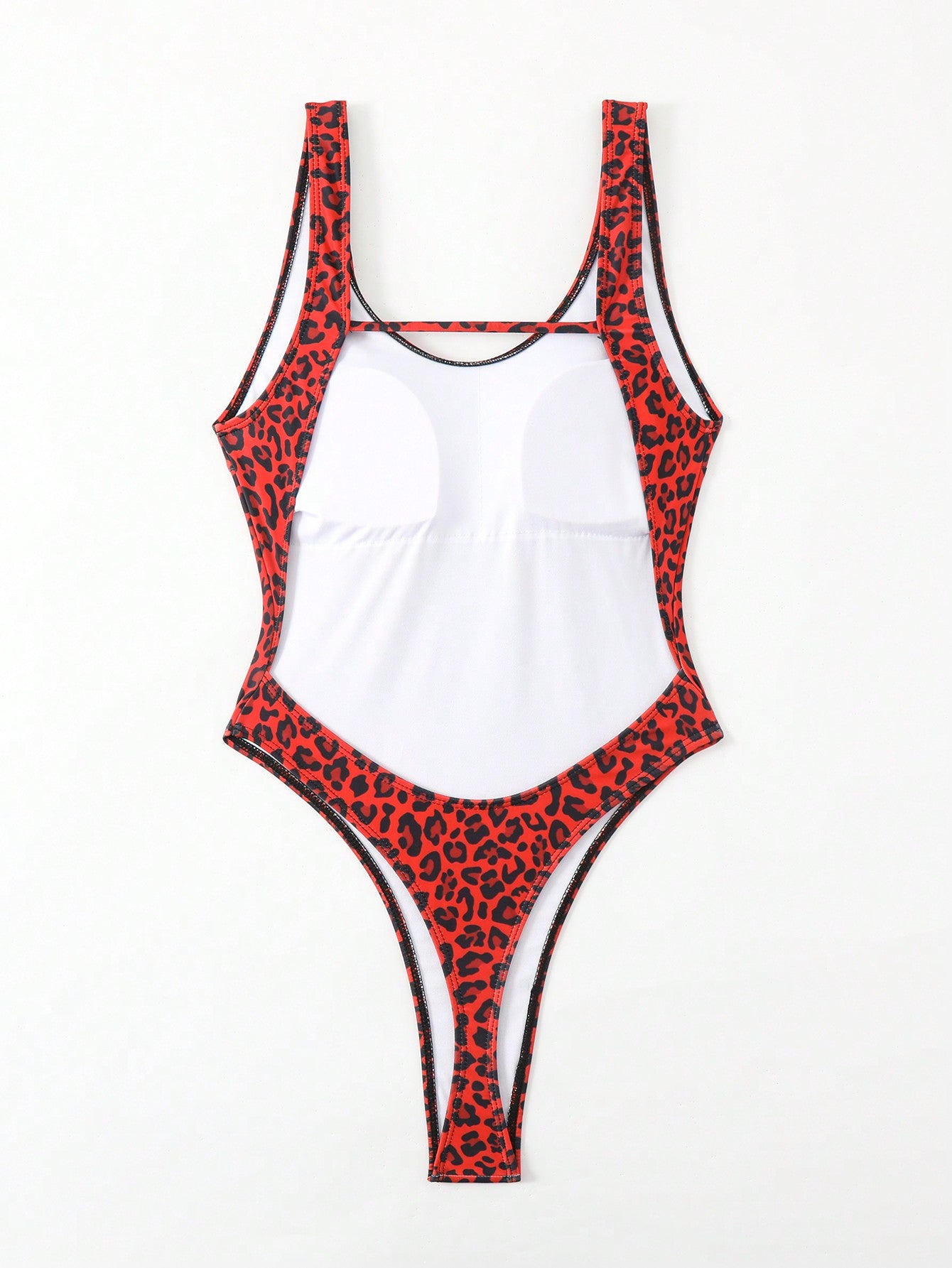 Maiô Asa Delta High Leg Estampa Animal Print