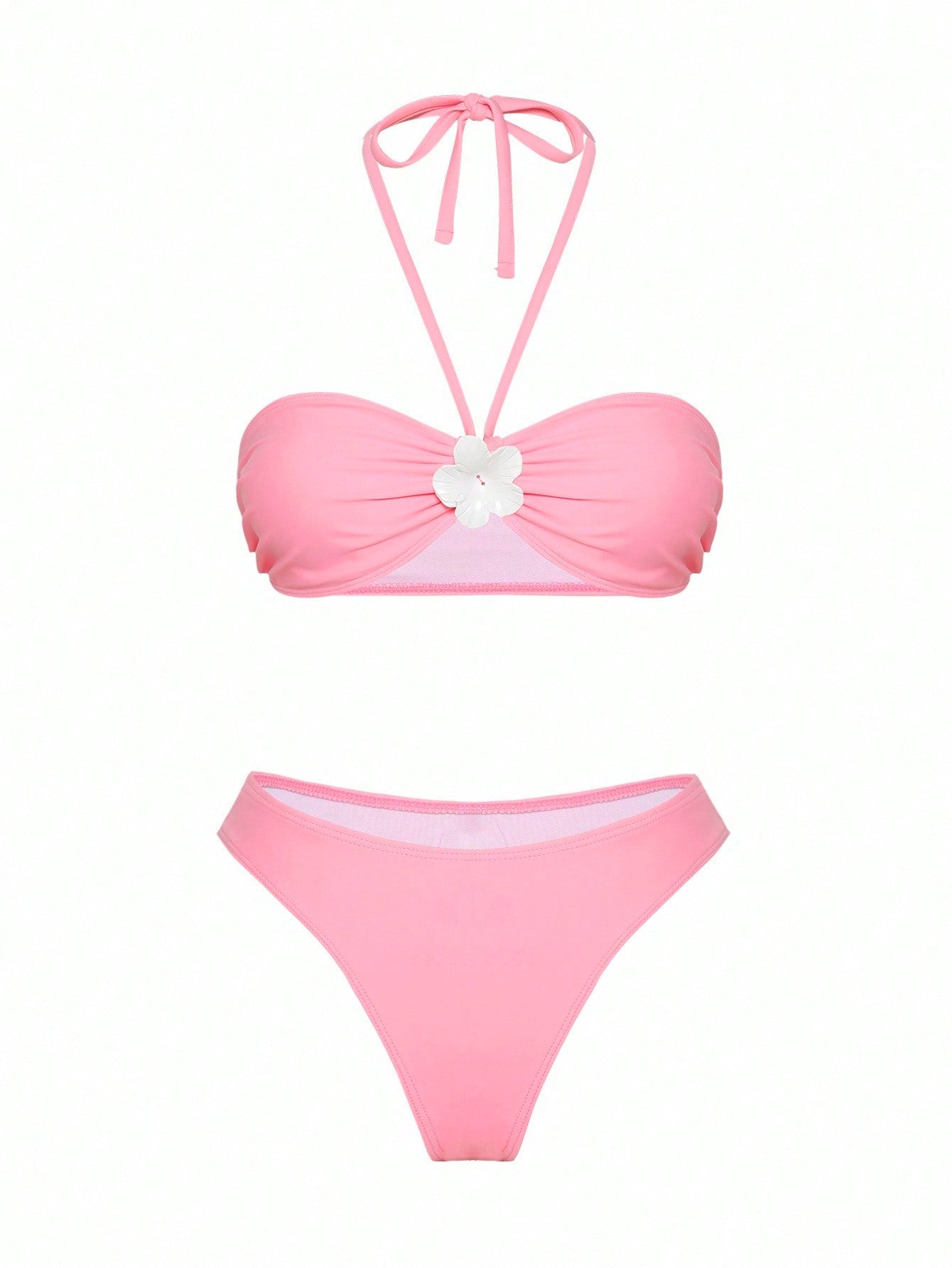 Conjunto Praia Biquíni Tomara Que Caia Com Saia Longa Floral