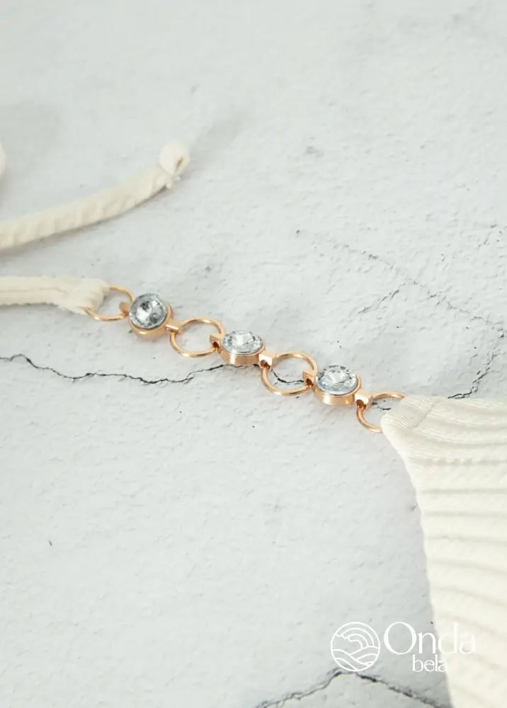 Biquíni Meia Taça Underwire Canelado Com Argola Biquíni Meia Taça Underwire Canelado Com Argola