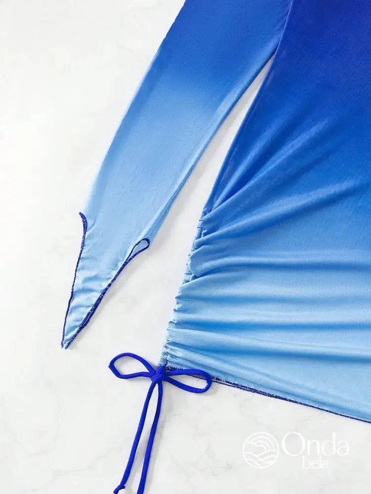 Conjunto Praia Biquíni Com Saída De Praia Manga Longa Degradê Conjunto Praia Biquíni Com Saída De Praia Manga Longa