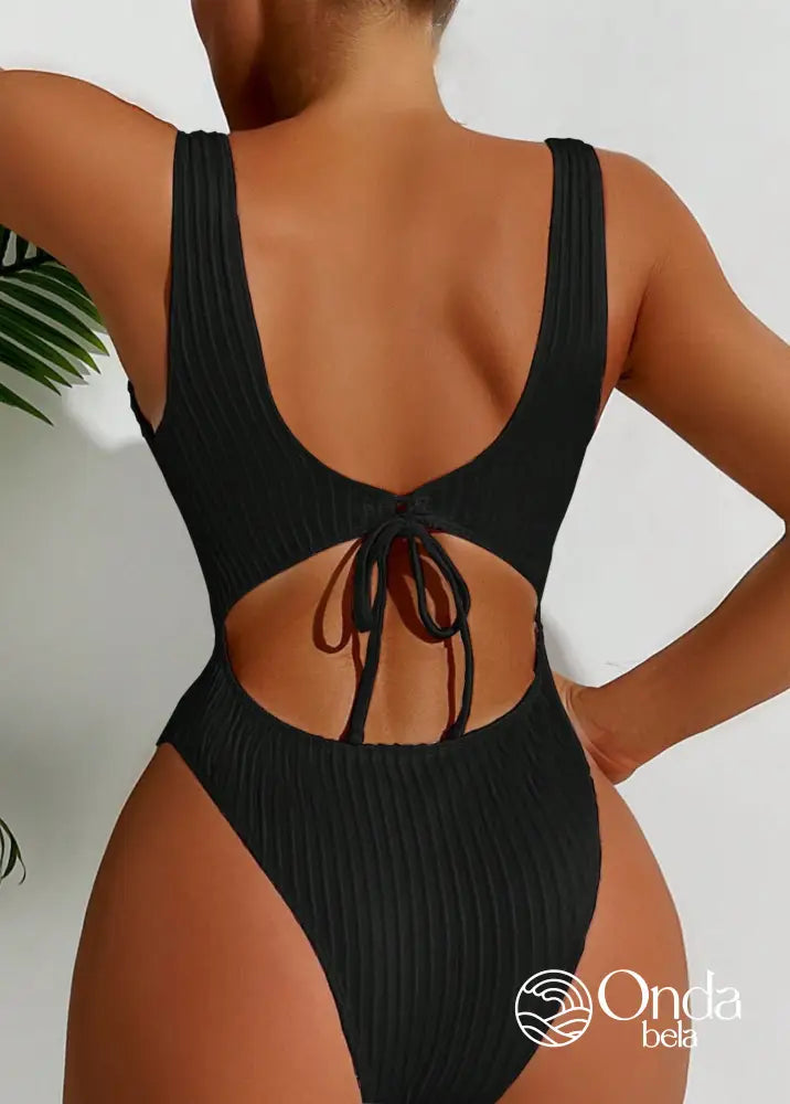 Maiô Canelado Asa Delta Com Decote Quadrado Maiô Canelado Asa Delta Com Decote Quadrado