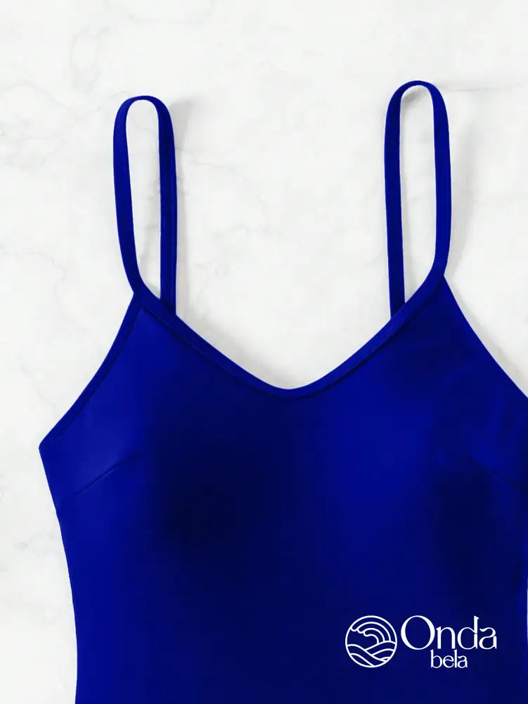 Maiô Cavado Básico Com Alças Finas E Costas Vazadas Maiô Cavado Básico Com Alças Finas E Costas Vazadas