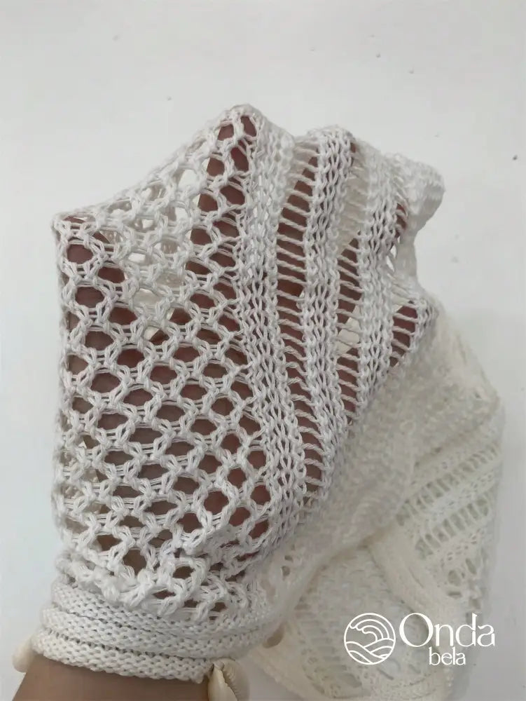 Saída De Praia Conjunto Crochê Com Búzios Artesanais Saída De Praia Conjunto Crochê Com Búzios Artesanais