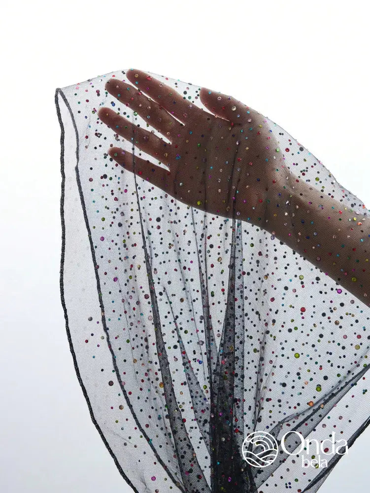 Saída De Praia Saia Curta Tule Com Strass Brilhante Saída De Praia Saia Curta Tule Com Strass Brilhante