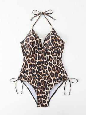 Maiô Meia Taça Underwire Estampa Animal Print Onça