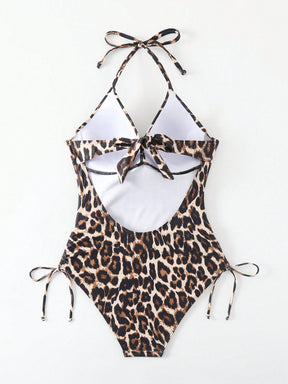 Maiô Meia Taça Underwire Estampa Animal Print Onça