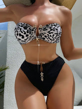 Biquíni Tomara Que Caia Animal Print Com Argolas Douradas