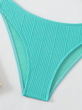 Biquíni Meia Taça Underwire Canelado Com Argola