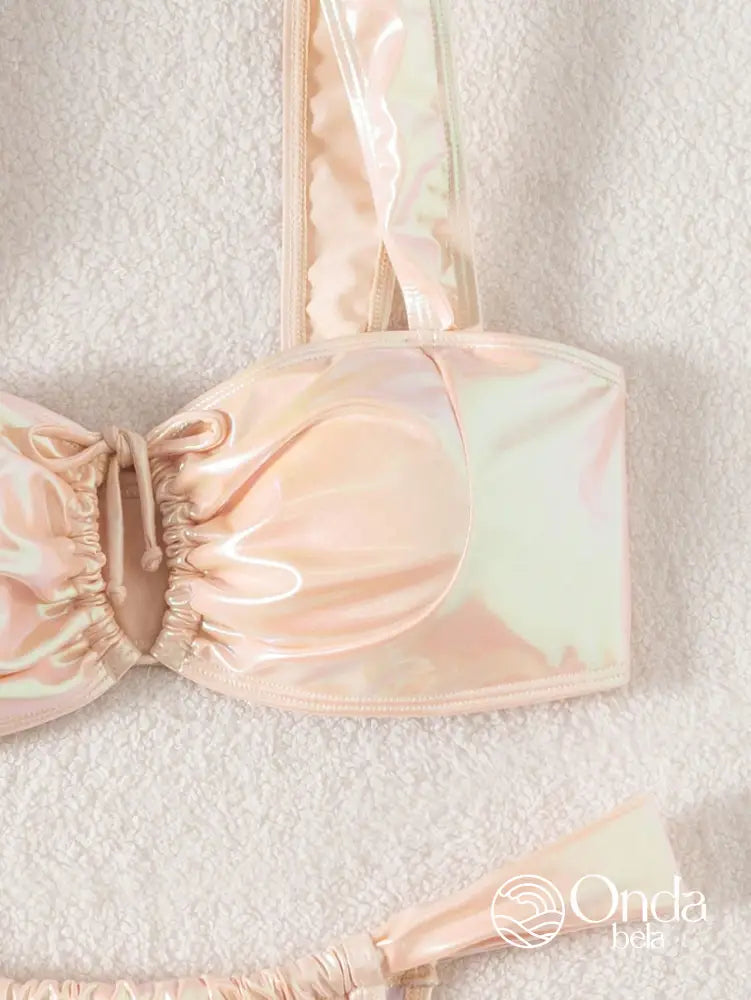 Biquíni Meia Taça Underwire Com Vazado E Argola Biquíni Meia Taça Underwire Com Vazado E Argola