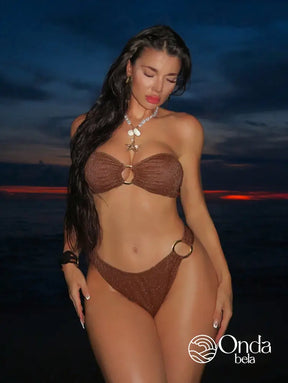 Biquíni Tomara Que Caia Asa Delta Com Argolas Metálicas Biquíni Tomara Que Caia Asa Delta Com Argolas Metálicas