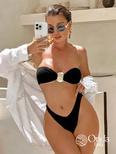 Biquíni Tomara Que Caia Asa Delta Detalhe Concha Preto / PP Biquíni Tomara Que Caia Asa Delta Detalhe Concha