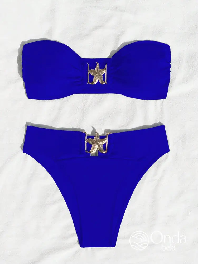 Biquíni Tomara Que Caia Com Fivela Estrela Do Mar Biquíni Tomara Que Caia Com Fivela Estrela Do Mar