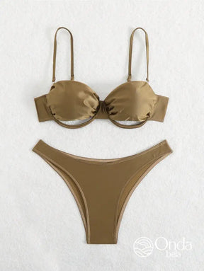 Biquíni Tomara Que Caia Meia Taça Efeito Metalizado Biquíni Tomara Que Caia Meia Taça Efeito Metalizado