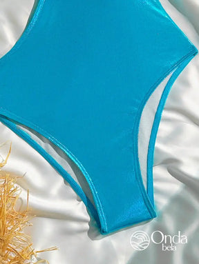 Maiô Assimétrico Com Top Concha E Detalhe Metálico Maiô Assimétrico Com Top Concha E Detalhe Metálico