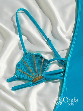 Maiô Assimétrico Com Top Concha E Detalhe Metálico Maiô Assimétrico Com Top Concha E Detalhe Metálico