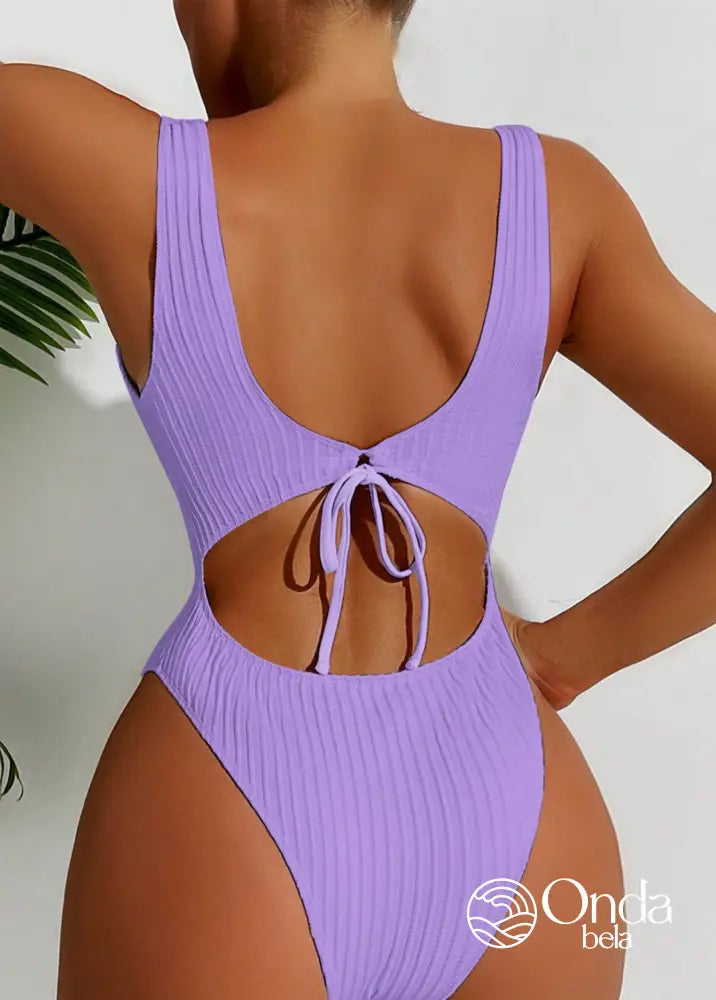 Maiô Canelado Asa Delta Com Decote Quadrado Maiô Canelado Asa Delta Com Decote Quadrado