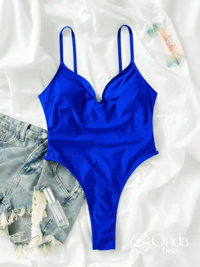 Maiô Cavado Com Costas Abertas E Tiras Cruzadas Maiô Cavado Com Costas Abertas E Tiras Cruzadas