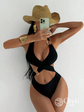 Maiô Engana Mamãe Com Recortes E Detalhe Em Argolas Maiô Engana Mamãe Com Recortes E Detalhe Em Argolas