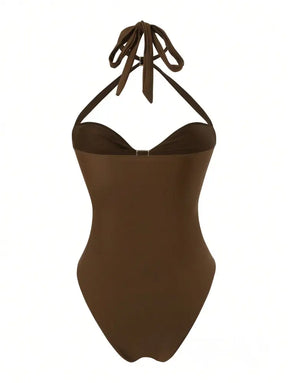 Maiô Monokini Com Recortes E Detalhes De Argolas Maiô Monokini Com Recortes E Detalhes De Argolas