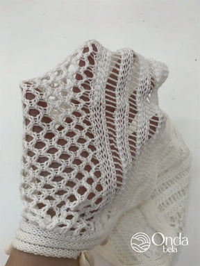 Saída De Praia Conjunto Crochê Com Búzios Artesanais Saída De Praia Conjunto Crochê Com Búzios Artesanais