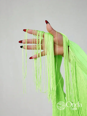 Saída De Praia Saia Curta Com Franjas De Movimento Saída De Praia Saia Curta Com Franjas De Movimento